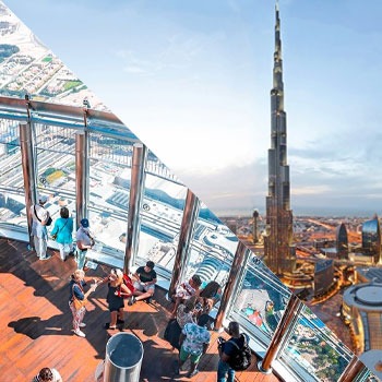 Burj Khalifa Top floor(124-125) + Aquarium Tickets