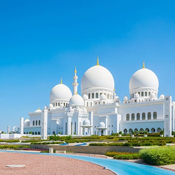 Grand Mosque + Hindu Temple + Ferrari World