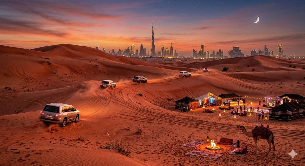 VIP desert safari at the red sand camp