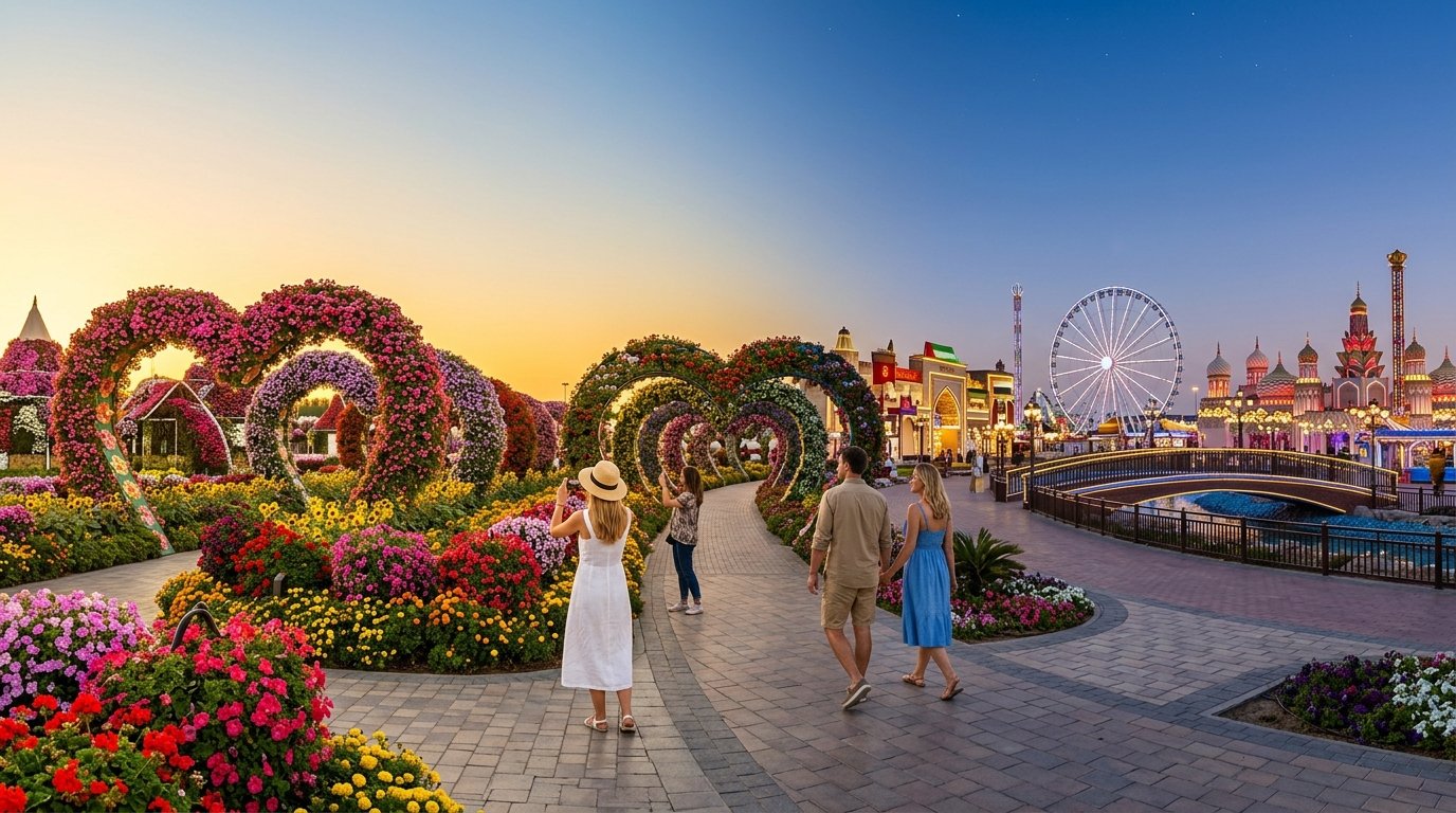 Dubai Miracle Garden and Global Village